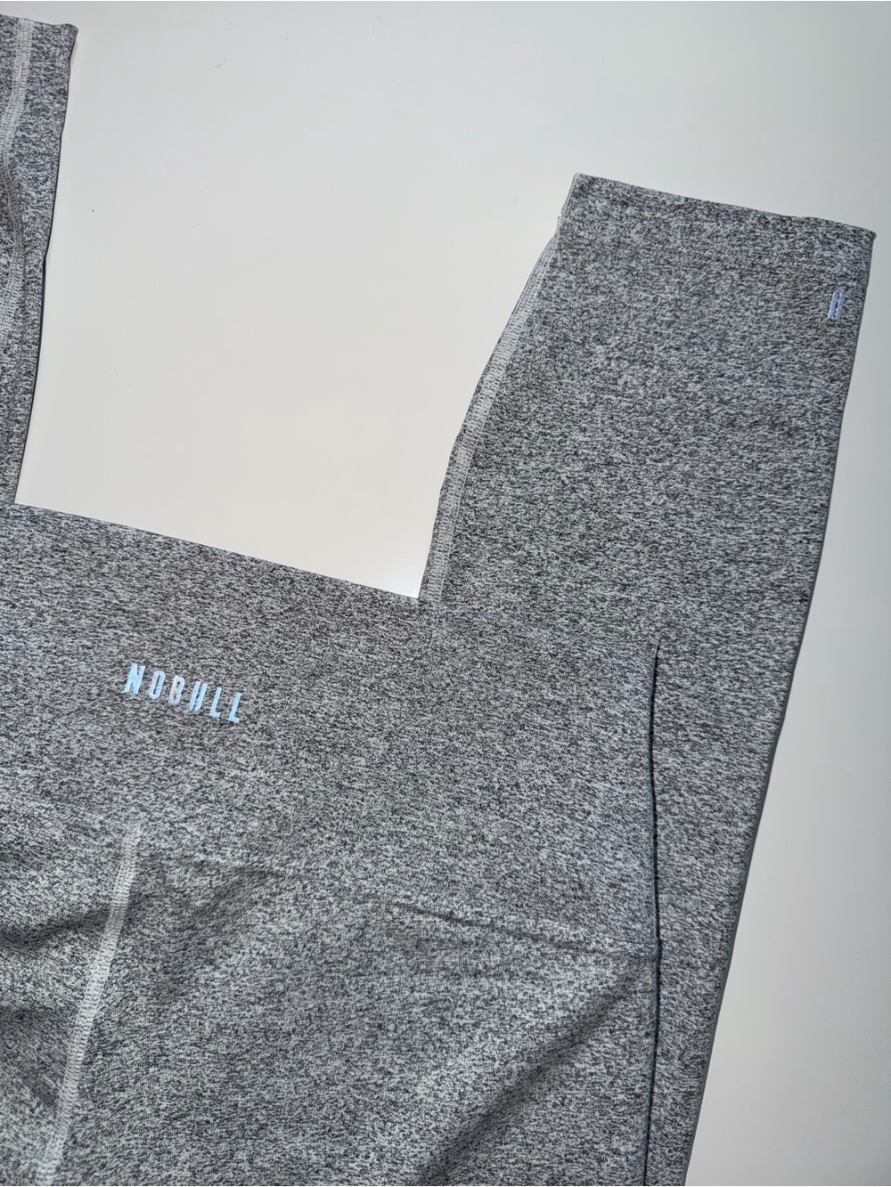 NOBULL High Rise Leggings, Speckled Gray, Size L - Picture 3 of 5